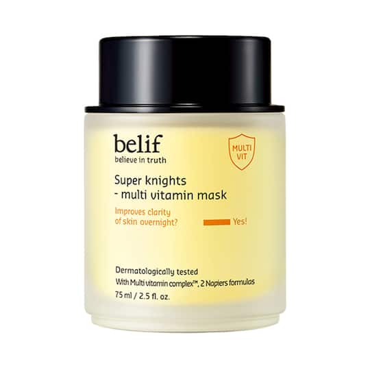 Belif Super Knights Multi Vitamin Sleeping Mask - Vegan Korean Night Cream with Niacinamide (75 ml)
