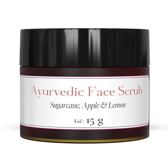 Sadhev Ayurvedic Face Scrub with Sugarcane, Apple, and Lemon (15 g)