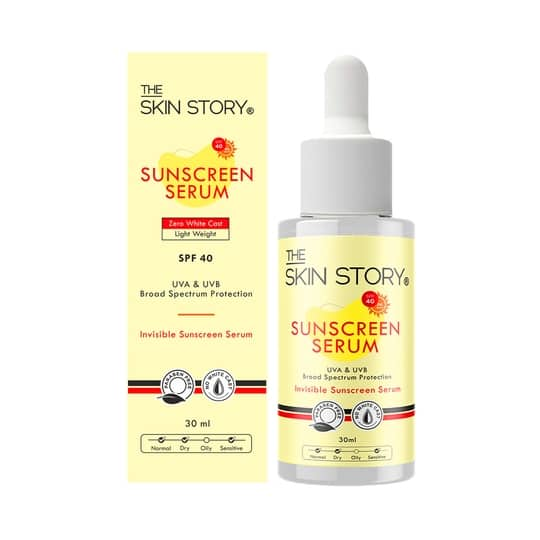 The Skin Story Sunscreen Serum With SPF 40 PA+++ (30 ml)