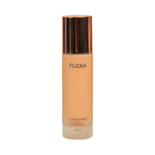 Flicka Flawless Femme Liquid Foundation - 06 Caramel - Medium to Deep (30 ml)