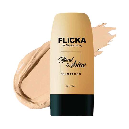 Flicka Blend & Shine Liquid Foundation - 01 Ivory - Fair (30 ml)