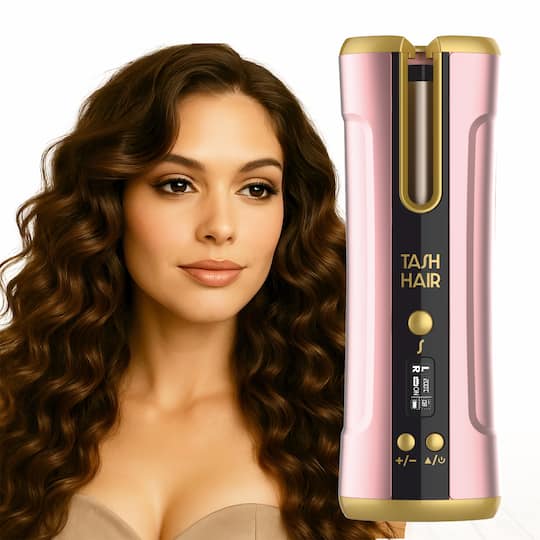 Tash Hair Twirl Automatic Cordless Hair Curler - Blush (1 Pcs)