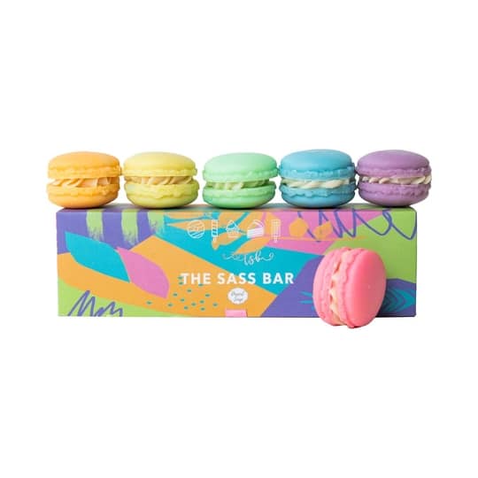 The Sass Bar Macaron Soap Box (6 pcs)