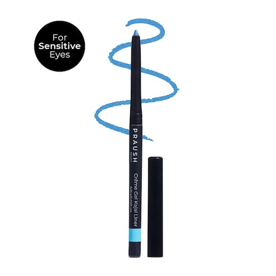 Praush Beauty Creme Gel Coloured Kajal for Sensitive Eyes- Sapphire Blue (1 pc)