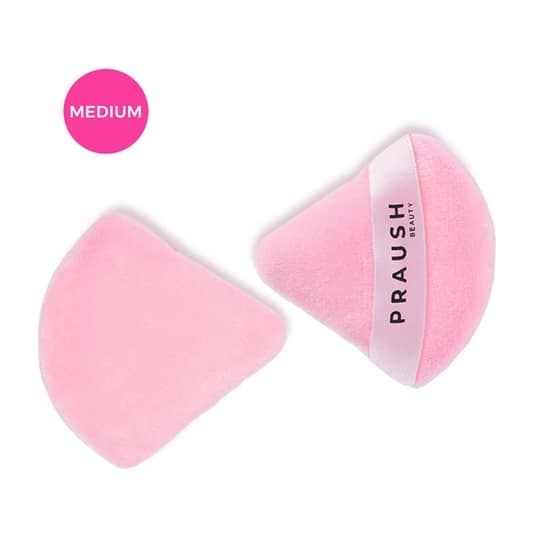 Praush Beauty Soft Focus Powder Pizza Puff- Medium (1 pc)