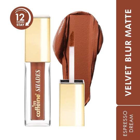 mCaffeine Shades Velvet Blur Matte Liquid Lipstick - Espresso Dream (4 ml)