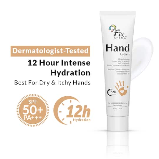 Fixderma Hand Cream for Women and Men, Hand Cream for Dry and Rough Hands All Skins Types (30g)