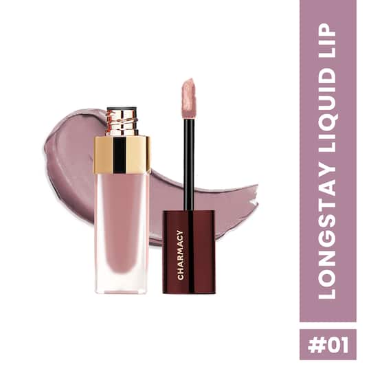 Charmacy Milano Stunning Longstay Liquid Lip Lipstick - Mocha Matt 01 (5.6 ml)