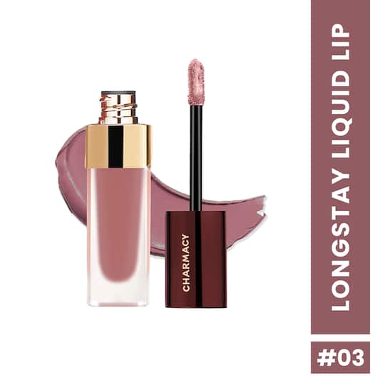 Charmacy Milano Stunning Longstay Liquid Lip Lipstick - Almond Amour 03 (5.6 ml)