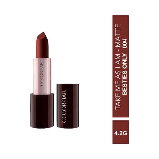 Colorbar Take Me As I Am Vegan Matte Lipstick - Besties Only - [004] (4.2 g)
