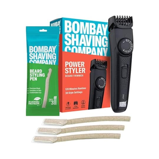 Bombay Shaving Company Beard Trimmer For Men, 38 Length Settings & Beard Styling Pen