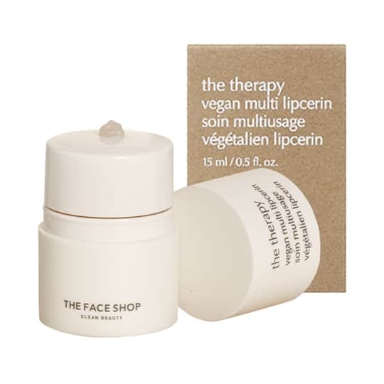 The Face Shop The Therapy Lipcerin 12HR Moisture Lip Mask, Balm & Scrub, Hygienic Twist Dispenser (15 ml)