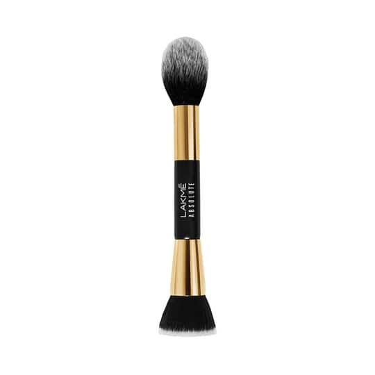 Lakme Absolute Makeup Master Tools - Dual Ended Fondation and Powder Brush