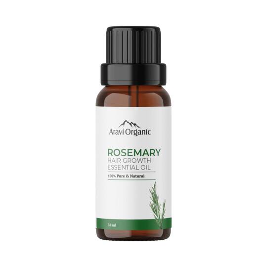 Aravi Organic 100% Pure Natural Rosemary Essential Oil For Hair Growth & Nourish Skin (50 ml)
