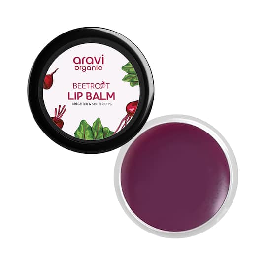 Aravi Organic Lip Lightening Beetroot Lip Balm For Nourishing & Soft Glossy Lips (8 g)