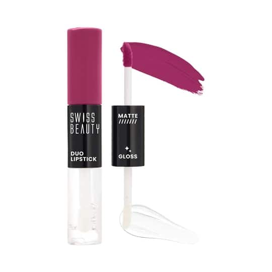 Swiss Beauty Duo Lipstick - Charming Pink (10 ml)