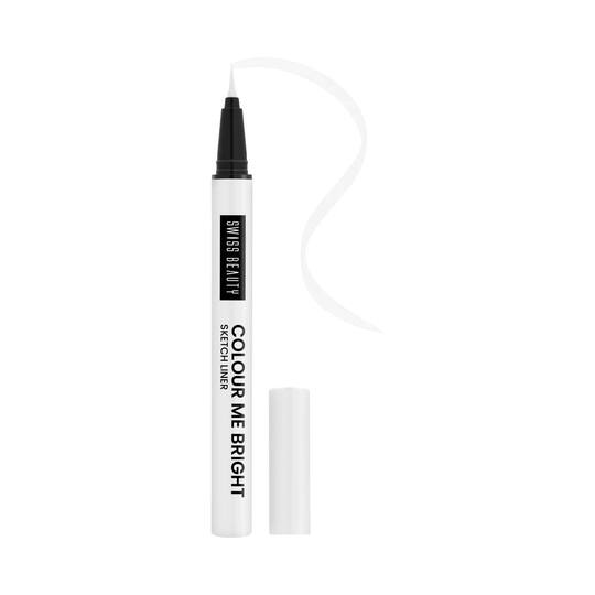 Swiss Beauty Color Me Bright Sketch Eyeliner - Basic White (0.7 ml)