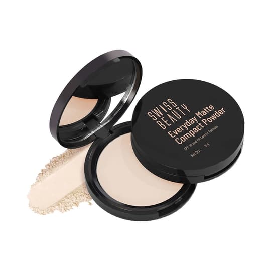 Swiss Beauty Everyday Matte Compact with SPF 10 - Ivory (9 g)