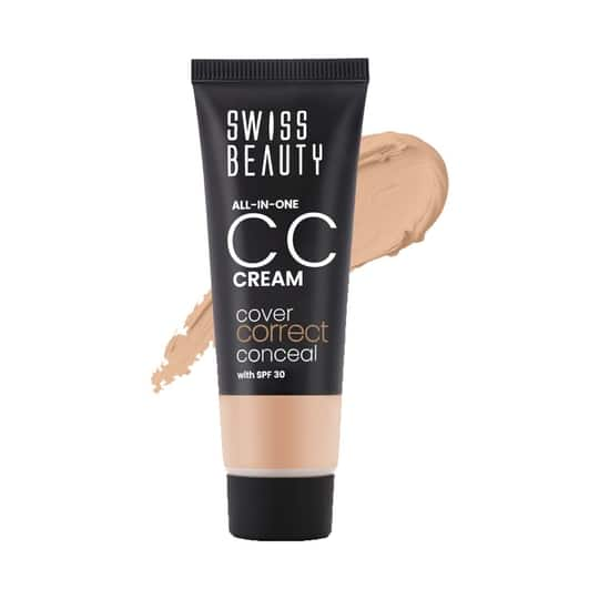 Swiss Beauty All-In-One CC Cream - Caramel Beige (25 g)