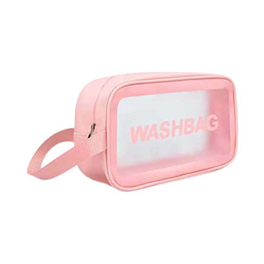 Allure Washable Cosmetic Small Bag - Pink