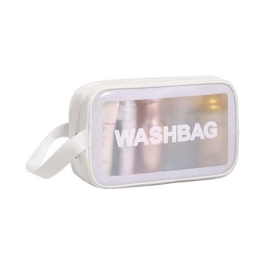 Allure Washable Cosmetic Medium Bag - White