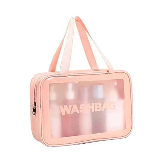 Allure Washable Cosmetic Large Bag - Pink