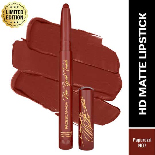 Faces Canada Ultime Pro HD Intense Matte Lips + Primer Limited Edition - Paparazzi N07 (1.4 g)