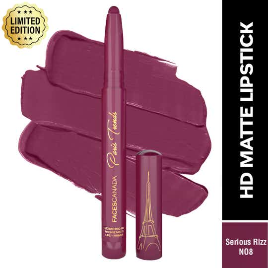 Faces Canada Ultime Pro HD Intense Matte Lips + Primer Limited Edition - Serious Rizz N08 (1.4 g)