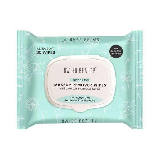 Swiss Beauty Clean & Glow Makeup Remover Wipes (30 pcs)