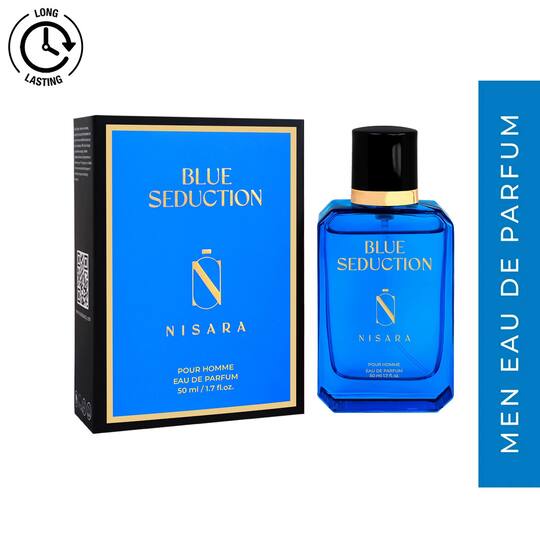 Nisara Blue Seduction Long Lasting Aromatic Fougere Woody EDP for Men (50 ml)