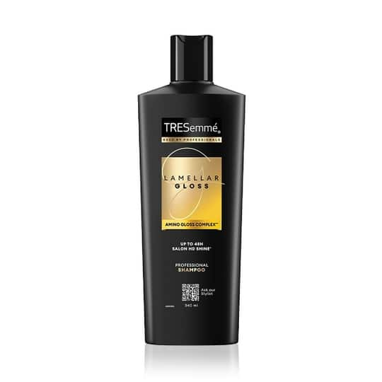 Tresemme Lamellar Gloss Shampoo with Amino Gloss Complex for Ultra Shiny Glossy hair (340 ml)