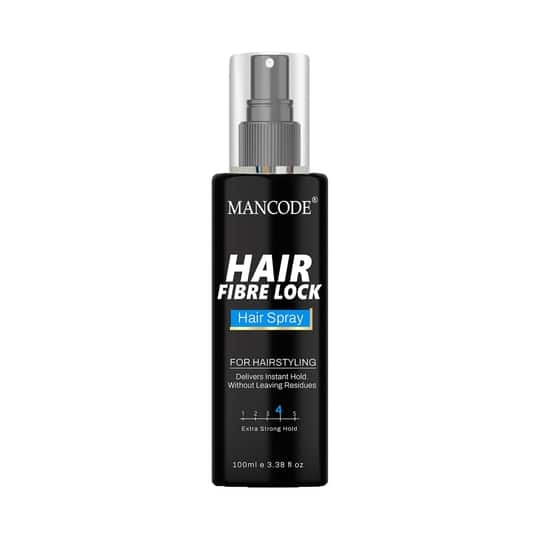 Mancode Hair Fibre Lock Lightweight Hair Spray For Hair Styling Delivers Instant Hold (100 ml)