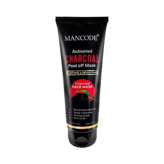 Mancode Activated Charcoal Peel Off Mask (100 ml)