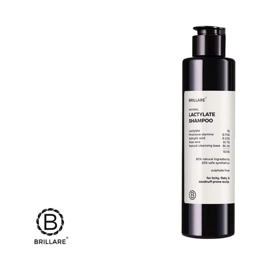 Brillare Lactylate Shampoo For Itchy, Flaky & Dandruff Prone Scalp (200 ml)