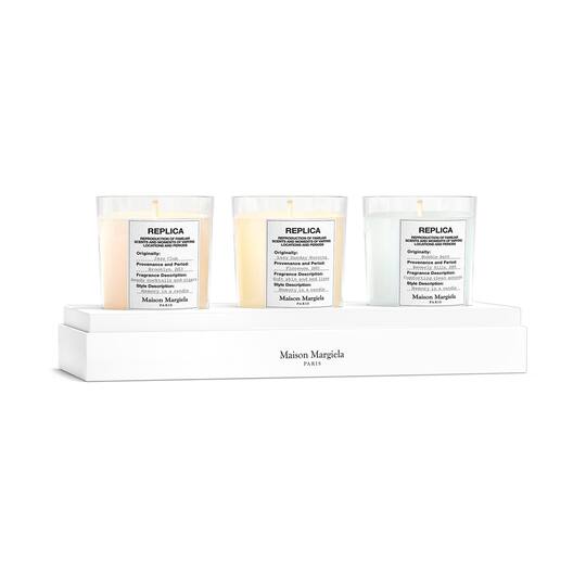 Maison Margiela Candle Trio Set - By the Fireplace Lazy Sunday Morning & Bubble Bath (3 X 70 g)