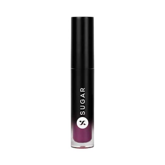 SUGAR Cosmetics Mousse Muse Maskproof Lip Cream - 07 Plum Brandy (5 ml)