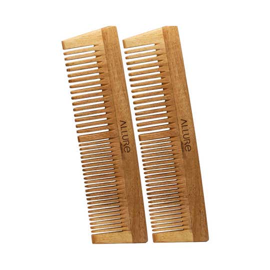 Allure Wooden Neem Comb (CR-01) (2 pcs)