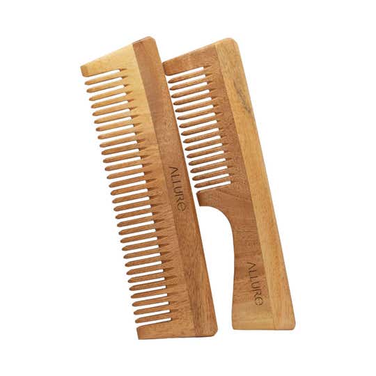 Allure Wooden Neem Comb (CD-01+CD-02) (2 pcs)