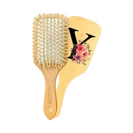 Allure Personalised Paddle Hair Brush Letter Y