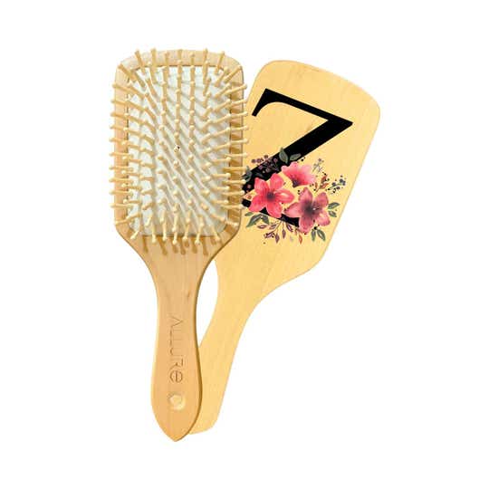Allure Personalised Paddle Hair Brush Letter Z
