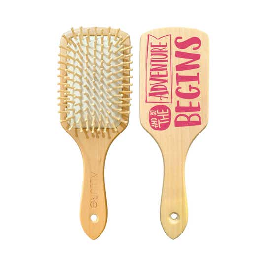 Allure Personalised Paddle Hair Brush Adventure Print