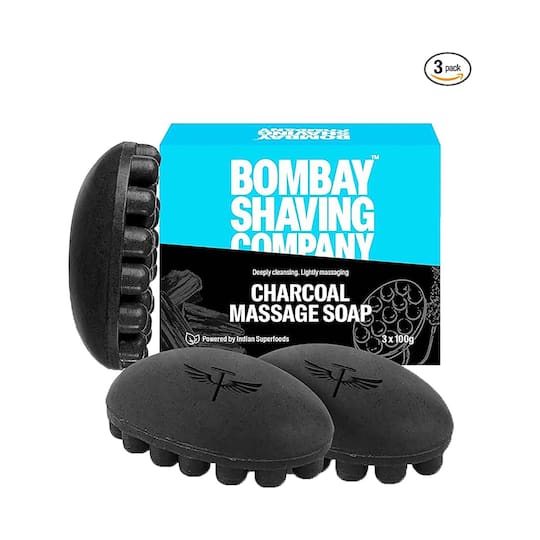 Bombay Shaving Company Charcoal Massage Soap (3 pcs)