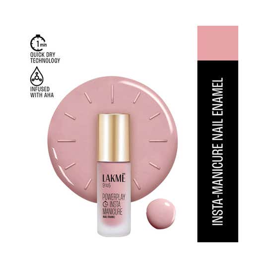 Lakme 9to5 Powerplay Insta-Manicure Nail Enamel - Lilac Haze (6 ml)