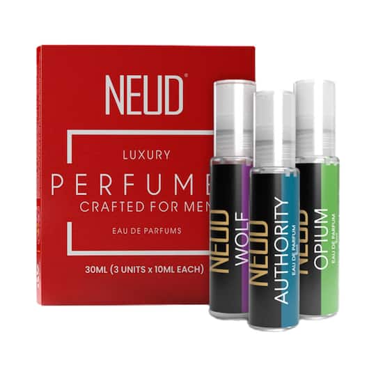 NEUD Luxury Perfume Long Lasting EDP (Citrus, Lavender, Cedarwood) Gift Set for Men (3 pcs)