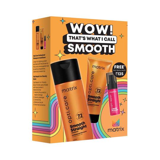 Buy Matrix Professional Smooth Hair Combo Anti frizz Shampoo and Conditioner Porosity Spray 3 pcs Matrix Tira Shop Makeup Skin Hair Beauty Products Online www.tirabeauty