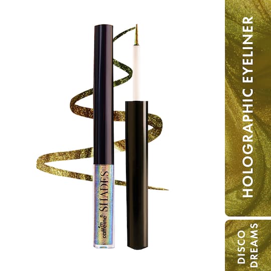 mCaffeine Shades Cosmic Craze Holographic Eyeliner 12+Hrs Stay & Waterproof Shade - Disco Dreams