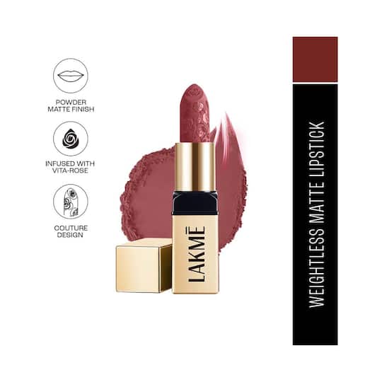 Lakme Rouge Bloom Powder Matte Bullet - Brick Bloom (4 g)