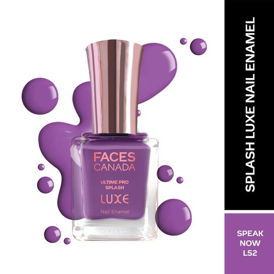 Faces Canada Ultime Pro Splash Luxe Nail Enamel Glossy Finish Quick Drying - Speak Now L52 (12 ml)