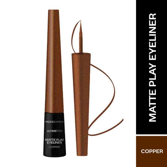 Faces Canada Ultime Pro Matte Play Eyeliner 24HR Long Stay Matte Intense Color - Copper (2.5 ml)