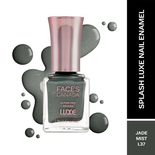 Faces Canada Ultime Pro Splash Luxe Nail Enamel Glossy Finish Quick Drying - Jade Mist L37 (12 ml)